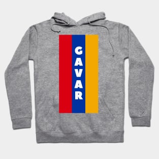 Gavar City in Armenian Flag Vertical Hoodie